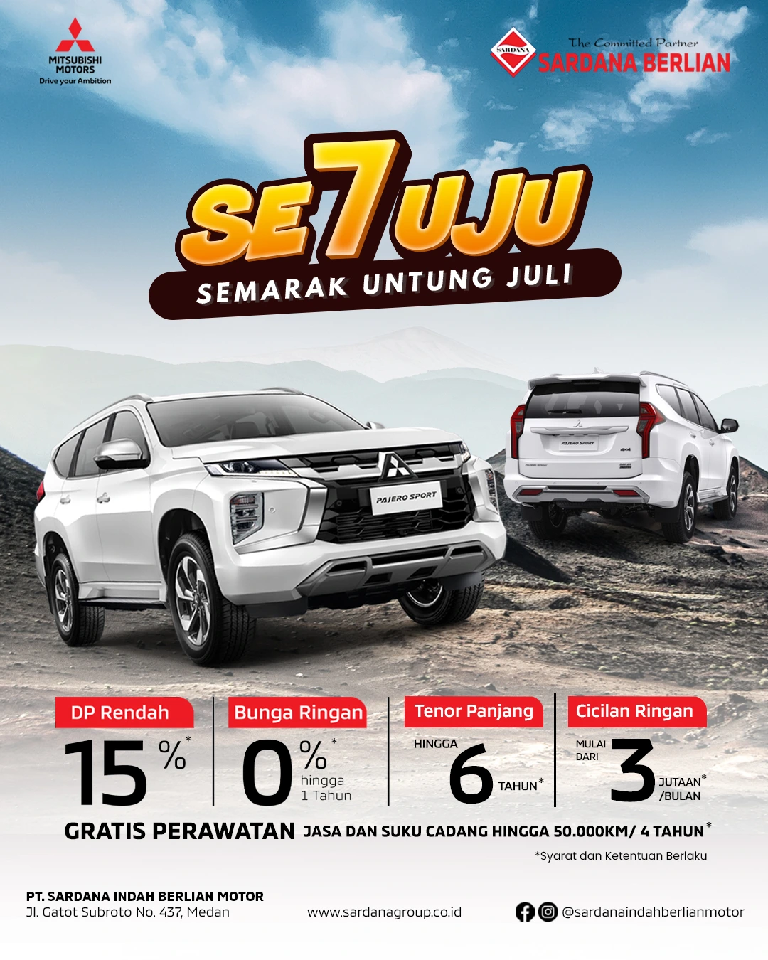 Promo Pajero Sport terbaru Juli 2026